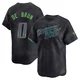 Tampa Bay Rays ＃0 Slater de Brun Men's Limited 2024 City Connect Jersey - Charcoal