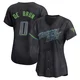 Tampa Bay Rays ＃0 Slater de Brun Women's Limited 2024 City Connect Jersey - Charcoal