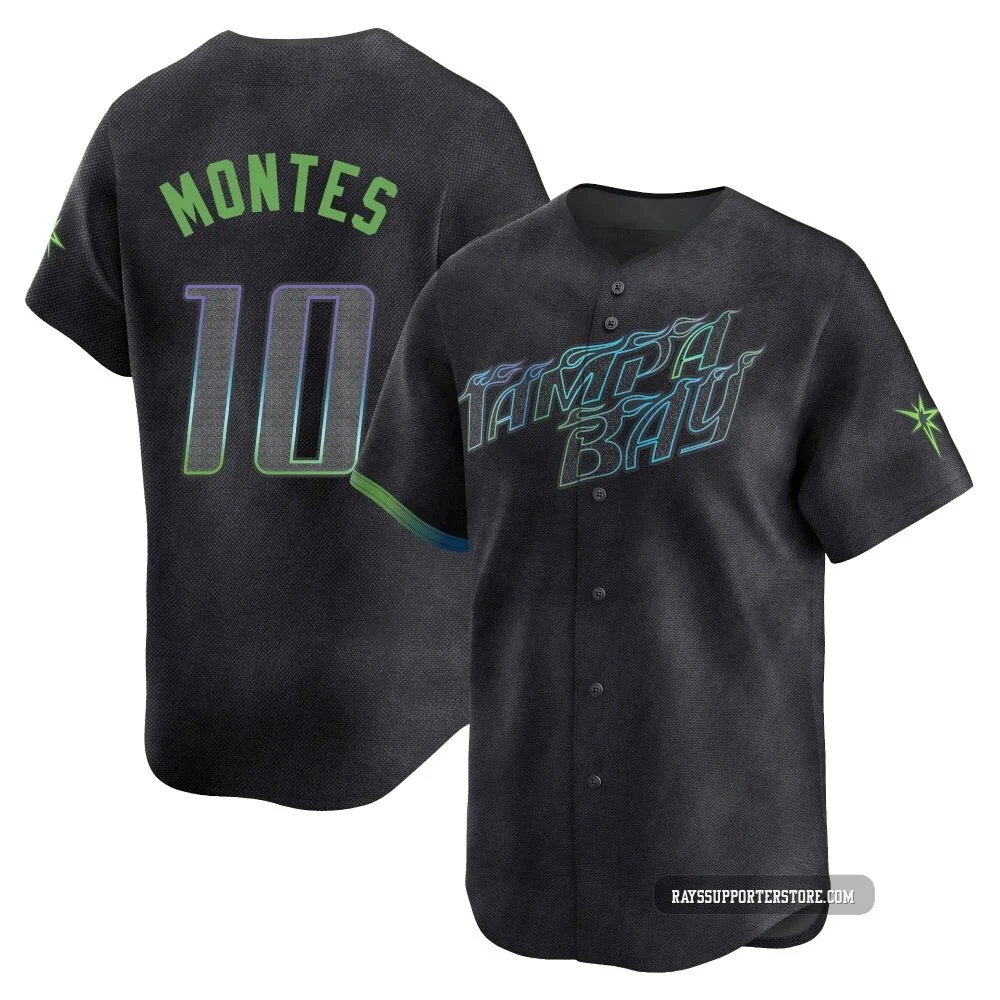 Tampa Bay Rays ＃10 Coco Montes Men's Limited 2024 City Connect Jersey - Charcoal