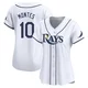 Tampa Bay Rays ＃10 Coco Montes Women's Limited Home Jersey - White