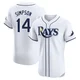 Tampa Bay Rays ＃14 Chandler Simpson Men's Elite Home Jersey - White