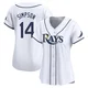 Tampa Bay Rays ＃14 Chandler Simpson Women's Limited Home Jersey - White