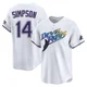 Tampa Bay Rays ＃14 Chandler Simpson Youth Limited Throwback Cooperstown Jersey - White