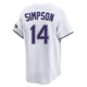 Tampa Bay Rays ＃14 Chandler Simpson Youth Limited Throwback Cooperstown Jersey - White