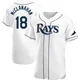 Tampa Bay Rays ＃18 Shane McClanahan Men's Authentic Home Jersey - White