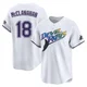Tampa Bay Rays ＃18 Shane McClanahan Men's Limited Throwback Cooperstown Jersey - White