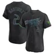 Tampa Bay Rays ＃2 Michael Martinez Men's Elite 2024 City Connect Jersey - Charcoal