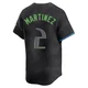 Tampa Bay Rays ＃2 Michael Martinez Men's Limited 2024 City Connect Jersey - Charcoal
