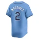 Tampa Bay Rays ＃2 Michael Martinez Men's Limited Alternate Jersey - Light Blue