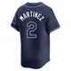 Tampa Bay Rays ＃2 Michael Martinez Men's Limited Away Jersey - Navy