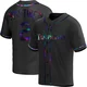 Tampa Bay Rays ＃2 Michael Martinez Men's Replica Holographic Alternate Jersey - Black