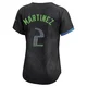 Tampa Bay Rays ＃2 Michael Martinez Women's Limited 2024 City Connect Jersey - Charcoal