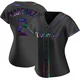 Tampa Bay Rays ＃2 Michael Martinez Women's Replica Holographic Alternate Jersey - Black