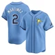 Tampa Bay Rays ＃2 Michael Martinez Youth Limited Alternate Jersey - Light Blue