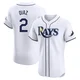 Tampa Bay Rays ＃2 Yandy Diaz Men's Elite Home Jersey - White