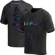 Tampa Bay Rays ＃2 Yandy Diaz Men's Replica Holographic Alternate Jersey - Black