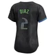 Tampa Bay Rays ＃2 Yandy Diaz Women's Limited 2024 City Connect Jersey - Charcoal