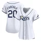 Tampa Bay Rays ＃20 Stuart Fairchild Women's Limited Home Jersey - White