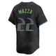 Tampa Bay Rays ＃22 Chris Mazza Men's Limited 2024 City Connect Jersey - Charcoal