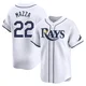Tampa Bay Rays ＃22 Chris Mazza Men's Limited Home Jersey - White