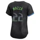 Tampa Bay Rays ＃22 Chris Mazza Women's Limited 2024 City Connect Jersey - Charcoal
