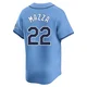 Tampa Bay Rays ＃22 Chris Mazza Youth Limited Alternate Jersey - Light Blue