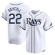 Tampa Bay Rays ＃22 Logan Driscoll Men's Limited Home Jersey - White