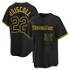 Tampa Bay Rays ＃22 Logan Driscoll Men's Replica Snake Skin City Jersey - Black
