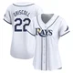 Tampa Bay Rays ＃22 Logan Driscoll Women's Limited Home Jersey - White