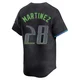Tampa Bay Rays ＃28 Nick Martinez Men's Limited 2024 City Connect Jersey - Charcoal