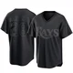 Tampa Bay Rays ＃28 Nick Martinez Men's Replica Pitch Fashion Jersey - Black