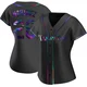 Tampa Bay Rays ＃28 Nick Martinez Women's Replica Holographic Alternate Jersey - Black