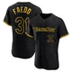 Tampa Bay Rays ＃31 Alex Faedo Men's Authentic Snake Skin City Jersey - Black