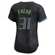 Tampa Bay Rays ＃31 Alex Faedo Women's Limited 2024 City Connect Jersey - Charcoal