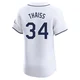 Tampa Bay Rays ＃34 Matt Thaiss Men's Elite Home Jersey - White