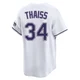 Tampa Bay Rays ＃34 Matt Thaiss Men's Limited Throwback Cooperstown Jersey - White