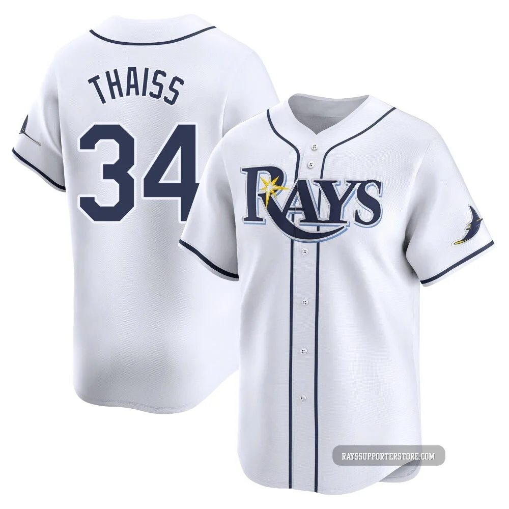 Tampa Bay Rays ＃34 Matt Thaiss Youth Limited Home Jersey - White