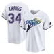 Tampa Bay Rays ＃34 Matt Thaiss Youth Limited Throwback Cooperstown Jersey - White