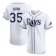 Tampa Bay Rays ＃35 Oliver Dunn Men's Elite Home Jersey - White