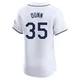 Tampa Bay Rays ＃35 Oliver Dunn Men's Elite Home Jersey - White