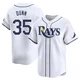 Tampa Bay Rays ＃35 Oliver Dunn Men's Limited Home Jersey - White