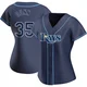 Tampa Bay Rays ＃35 Oliver Dunn Women's Replica Alternate Jersey - Navy