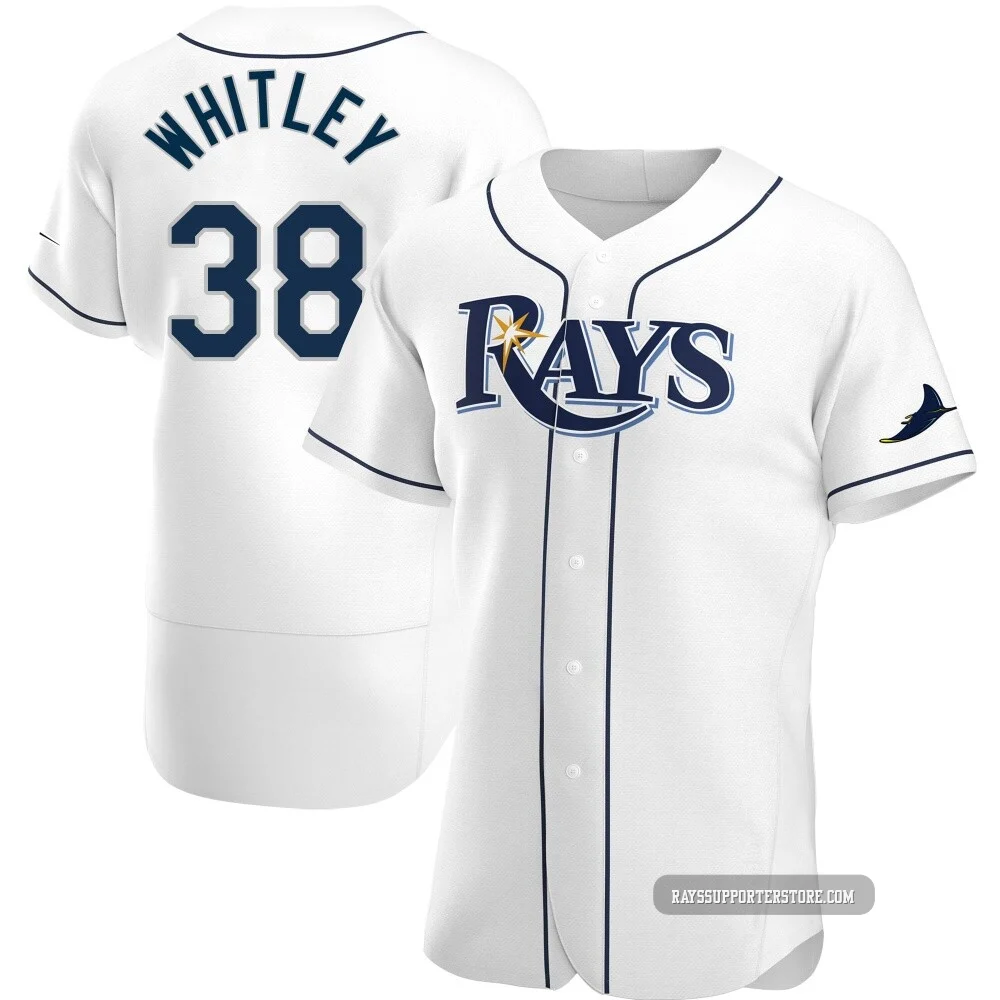 Tampa Bay Rays ＃38 Forrest Whitley Men's Authentic Home Jersey - White