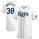 Tampa Bay Rays ＃38 Forrest Whitley Men's Authentic Home Jersey - White