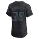 Tampa Bay Rays ＃38 Forrest Whitley Men's Elite 2024 City Connect Jersey - Charcoal