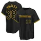 Tampa Bay Rays ＃38 Forrest Whitley Men's Replica Snake Skin City Jersey - Black