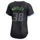 Tampa Bay Rays ＃38 Forrest Whitley Women's Limited 2024 City Connect Jersey - Charcoal