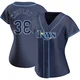 Tampa Bay Rays ＃38 Forrest Whitley Women's Replica Alternate Jersey - Navy