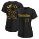 Tampa Bay Rays ＃38 Forrest Whitley Women's Replica Snake Skin City Jersey - Black