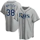 Tampa Bay Rays ＃38 Forrest Whitley Youth Replica Road Jersey - Gray